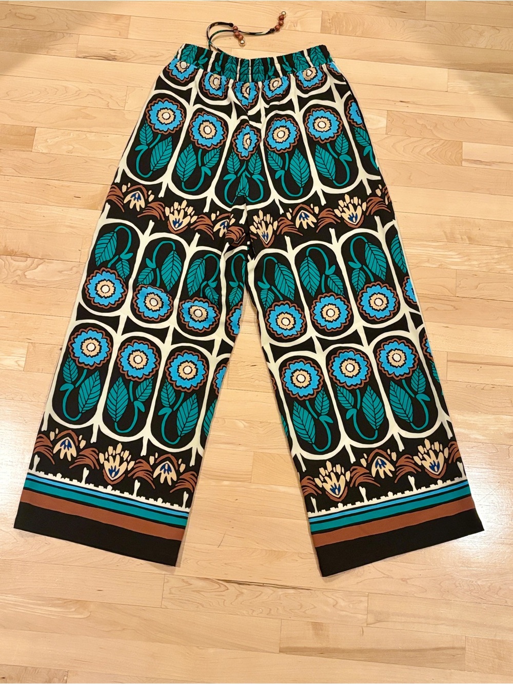 House of Harlow 1960 Wide Leg Floral Print Palazzo Pants - size S